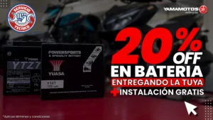 20% off en baterías