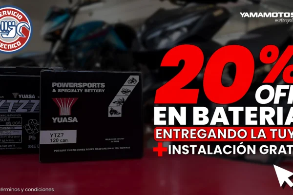 20% off en baterías